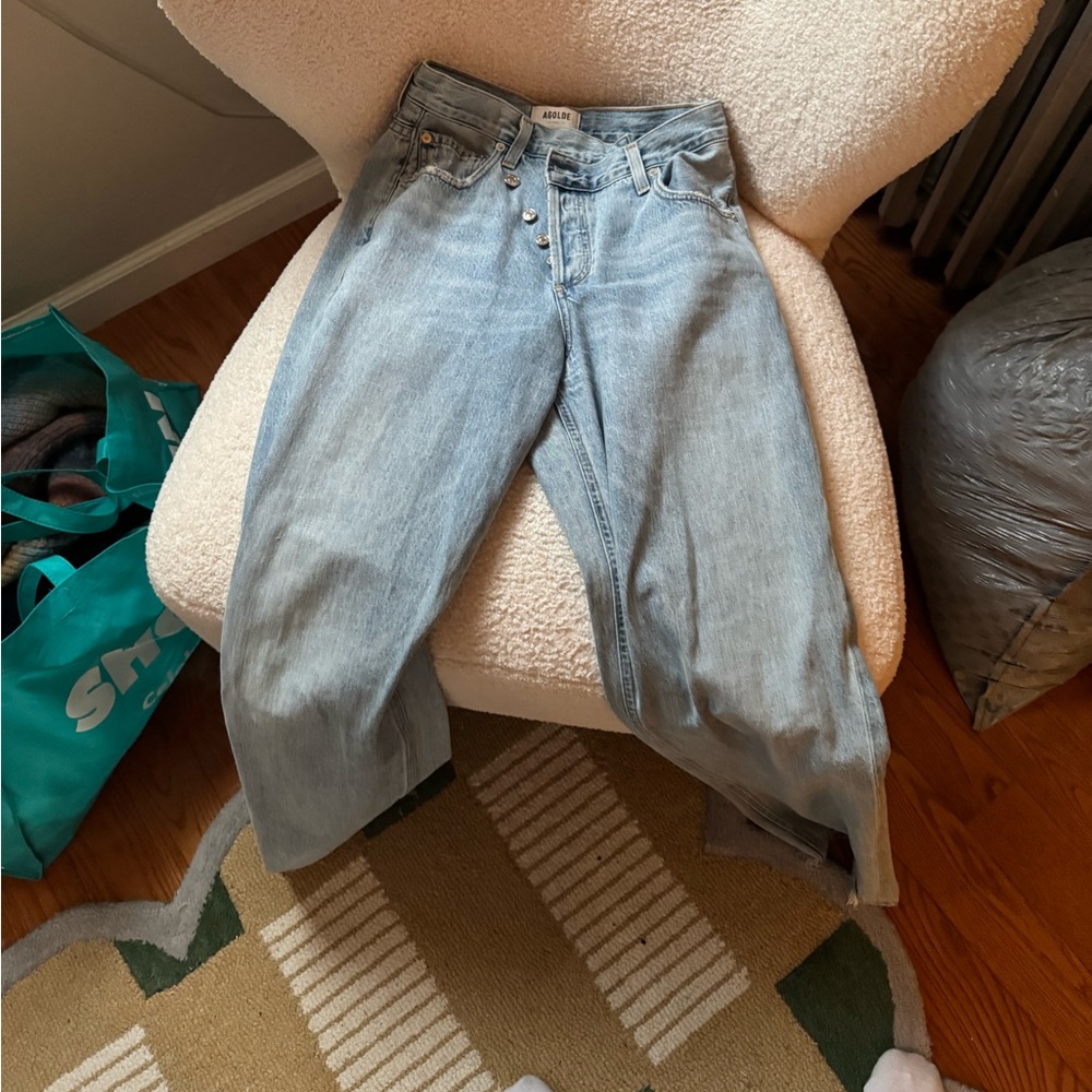 Agolde criss cross jeans